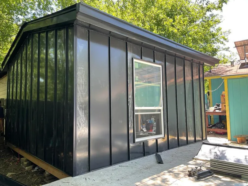 Black standing seam metal wall panels for Roof Inspection in Withamsville